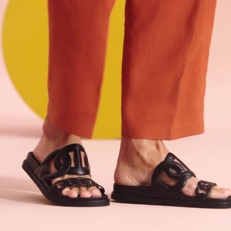 【HERMES】Extra sandal 人気のブラック☆ Hermes Extra Sandals Black - Size 37 – PH Luxury Consignment
